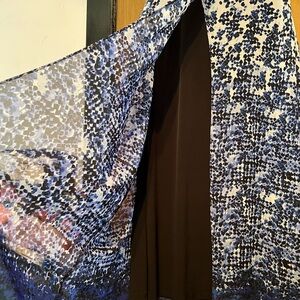 Blue and White Patterned Dress